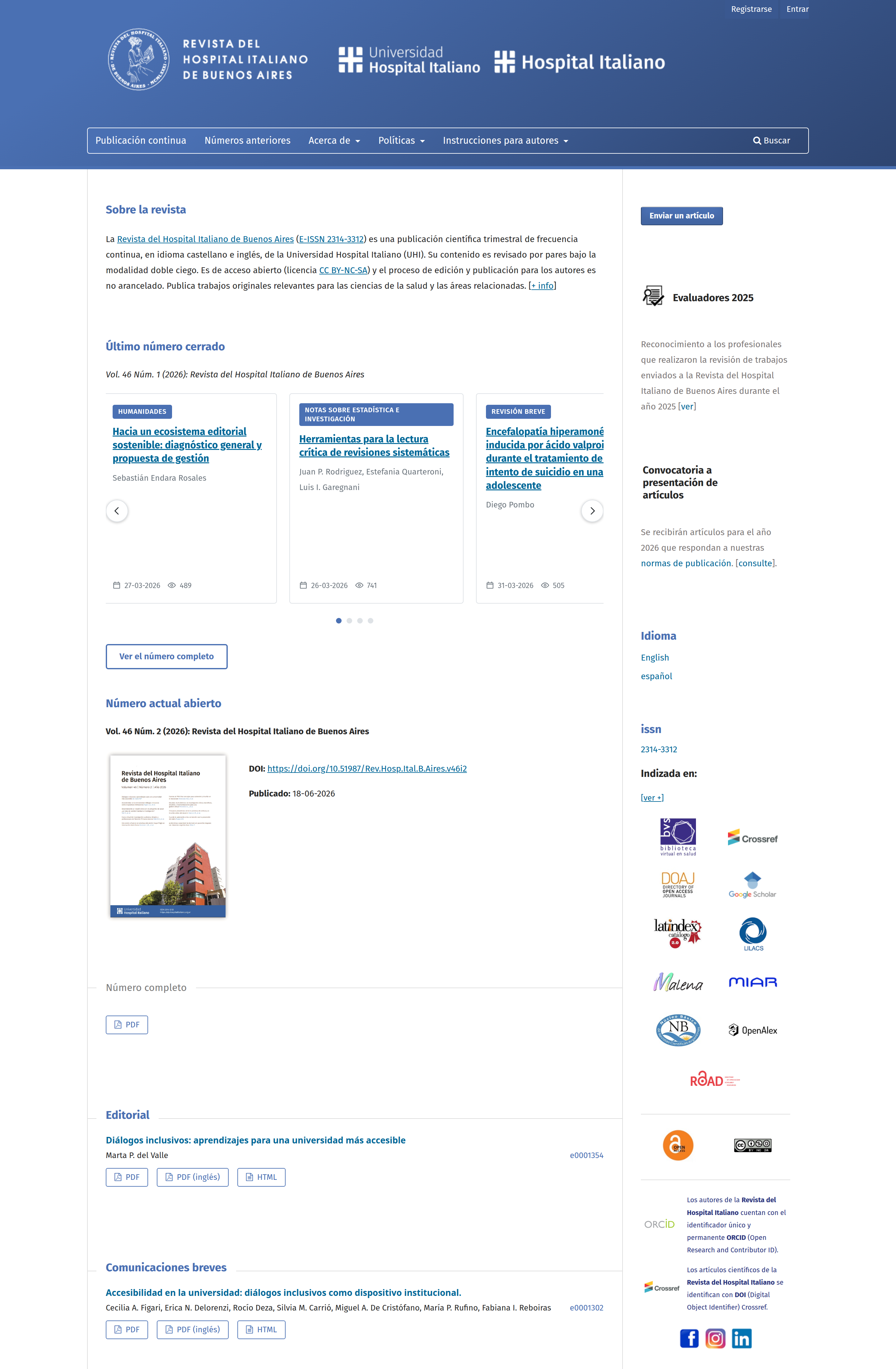 Portada de la revista con la identidad institucional aplicada